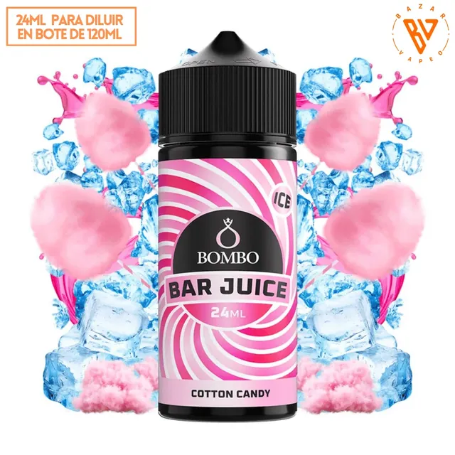 Aroma Bombo Bar Juice Cotton Candy Ice Longfill 24/120ml