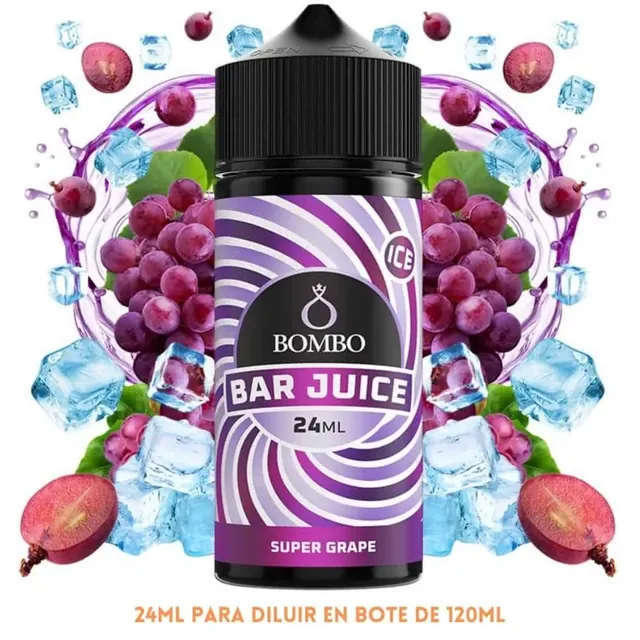 Aroma Bombo Bar Juice Super Grape Ice Longfill 24/120ml