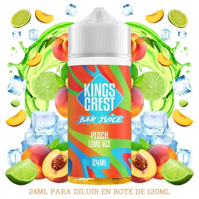 Aroma Kings Crest Peach Lime Ice Longfill 24/120ml