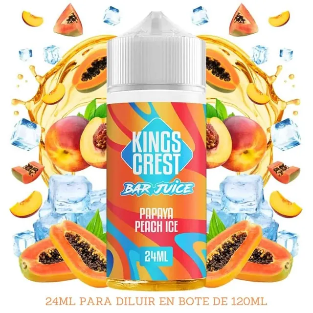 Aroma Kings Crest Papaya Peach Ice Longfill 24/120ml
