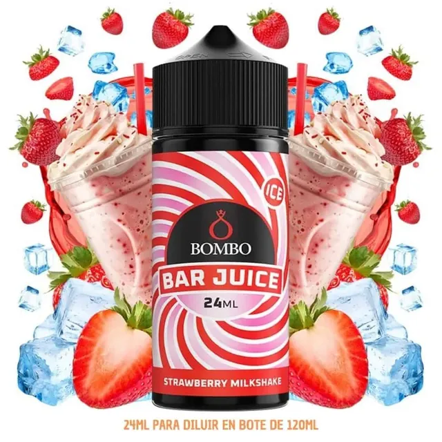 Aroma Bombo Bar Juice Strawberry Milkshake Ice Longfill 24/120ml