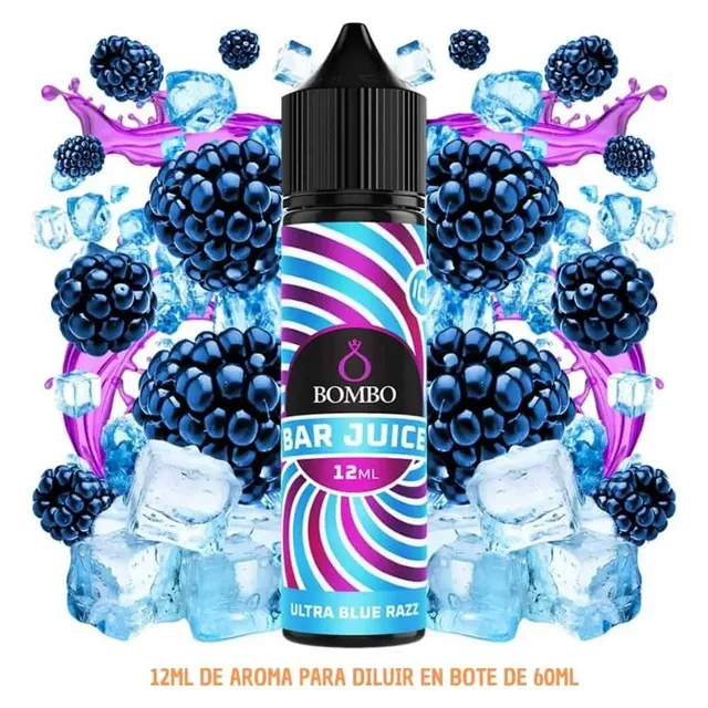 Aroma Bombo Bar Juice Ultra Blue Razz Ice Longfill 12/60ml