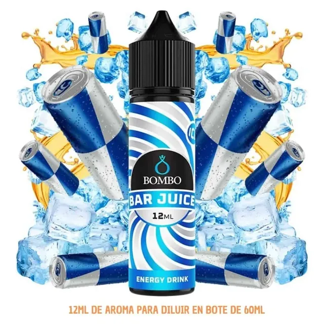 Aroma Bombo Bar Juice Energy Drink Ice Longfill 12/60ml