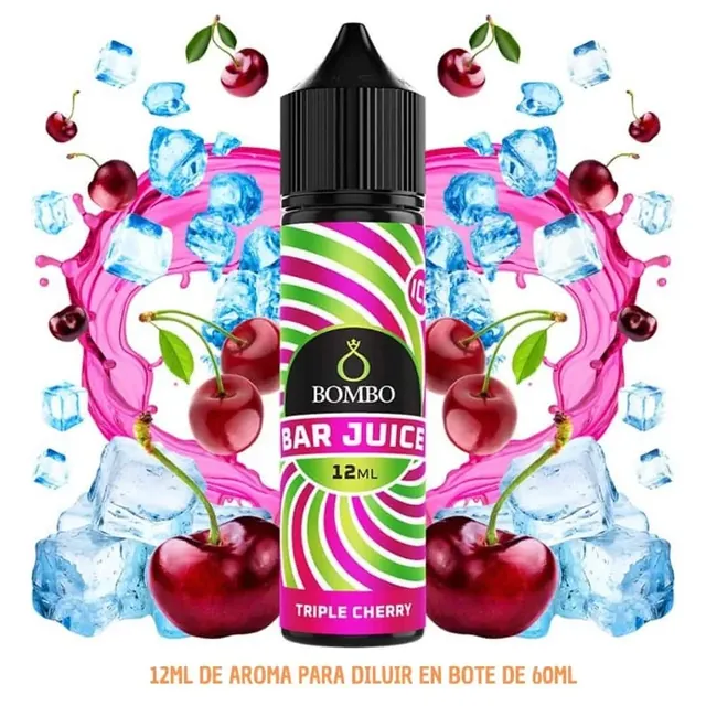 Aroma Bombo Bar Juice Triple Cherry Ice Longfill 12/60ml