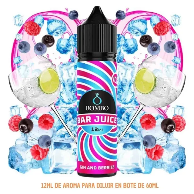 Aroma Bombo Bar Juice Gin And Berries Ice Longfill 12/60ml