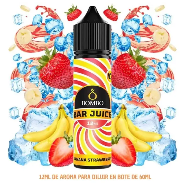 Aroma Bombo Bar Juice Strawberry Banana Ice Longfill 12/60ml