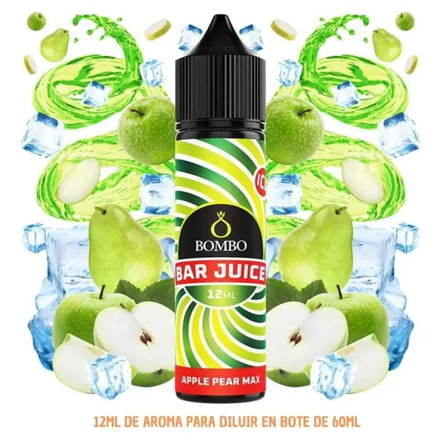 Aroma Bombo Bar Juice Apple Pear Max Ice Longfill 12/60ml
