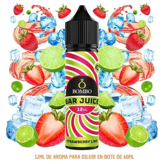 Aroma Bombo Bar Juice Strawberry Lime Ice Longfill 12/60ml