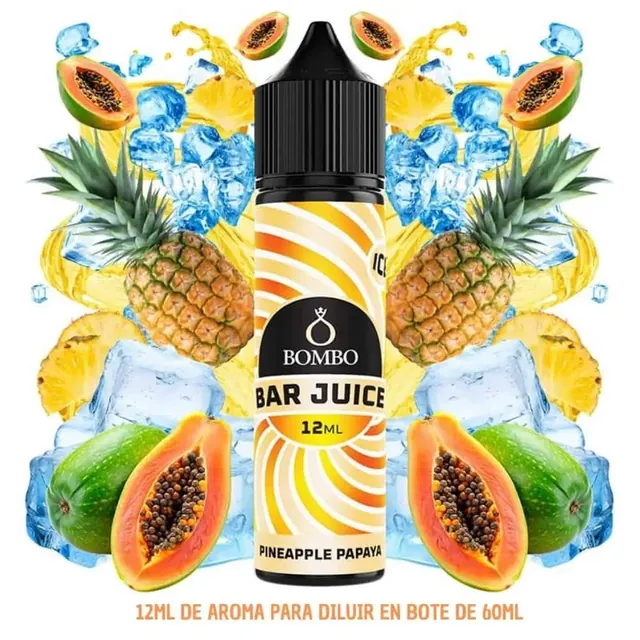 Aroma Bombo Bar Juice Pineapple Papaya Ice Longfill 12/60ml