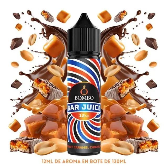 Aroma Bombo Bar Juice Peanut Chocolate Caramel Longfill 12/60ml