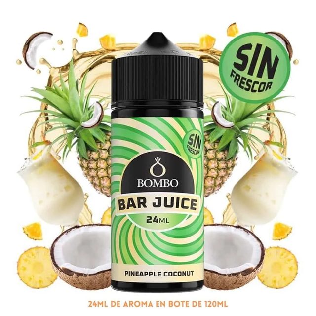 Aroma Bombo Bar Juice Pineapple Coconut Sin Frescor Longfill 24/120ml