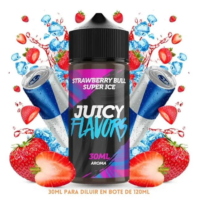 Aroma Juicy Flavors Strawberry Bull Super Ice Longfill 30/120ml