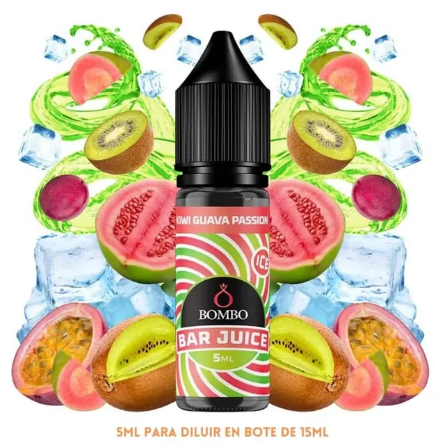 Aroma Bombo Bar Juice Kiwi Guava Passion Ice Mini Longfill