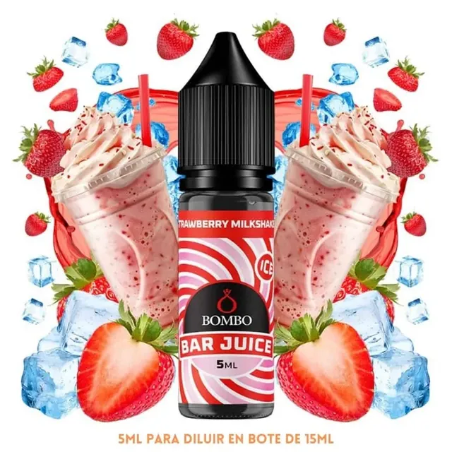 Aroma Bombo Bar Juice Strawberry Milkshake Ice Mini Longfill