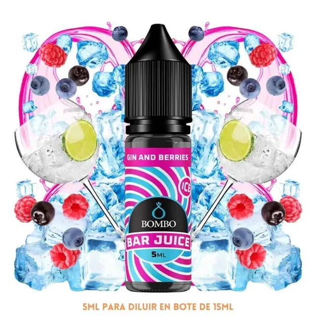 Aroma Bombo Bar Juice Gin &amp; Berries Ice Mini Longfill
