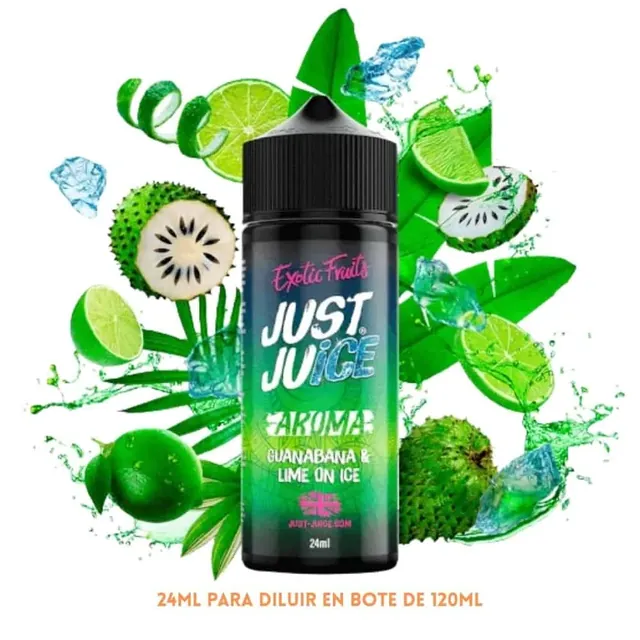 Aroma Just Juice Guanabana Lime Ice Longfill 24/120ml