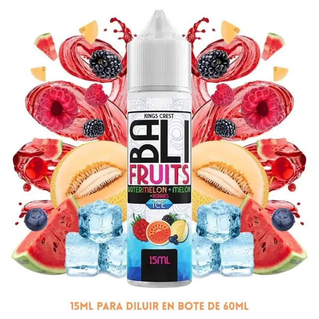 BALI FRUITS, KINGS CREST Aroma Bali Fruits Watermelon Melon Berries Ice Longfill 15/60ml