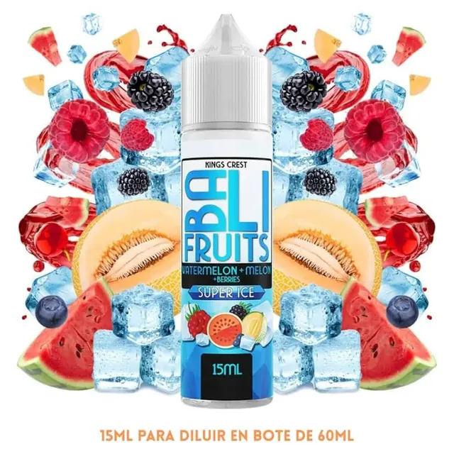 BALI FRUITS, KINGS CREST Aroma Bali Fruits Watermelon Melon Berries Super Ice Longfill 15/60ml