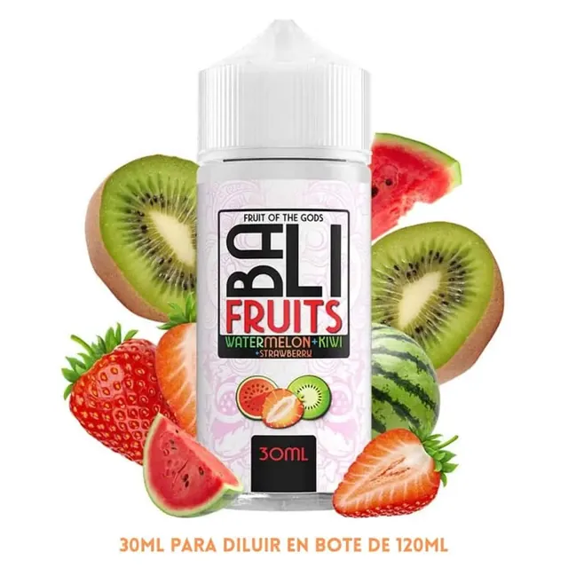 BALI FRUITS, KINGS CREST Aroma Bali Fruits Watermelon Kiwi Strawberry Longfill 30/120ml