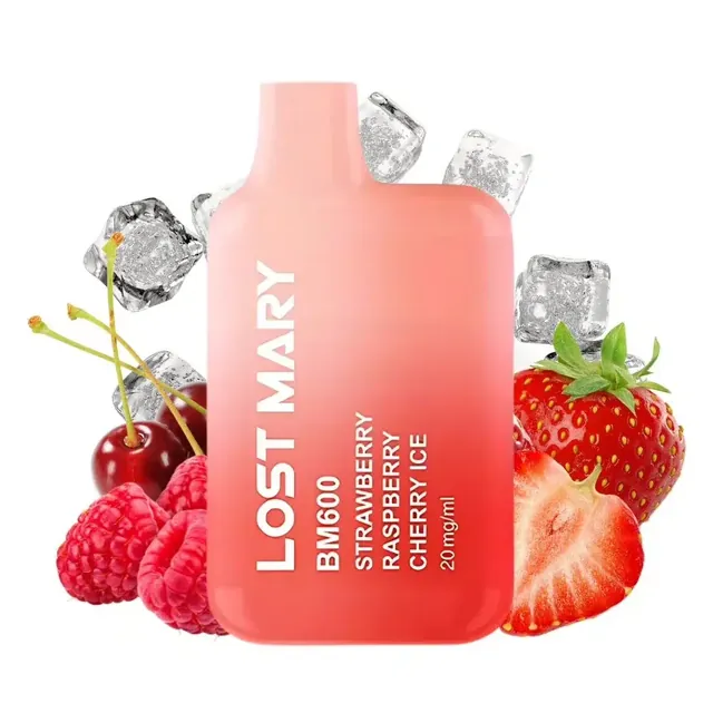 Lost Mary BM600 Strawberry Raspberry Cherry Ice 20mg