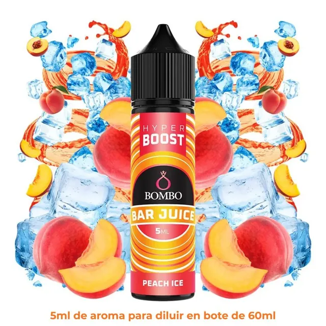 Aroma Bombo Hyper Boost 5ml Peach Ice