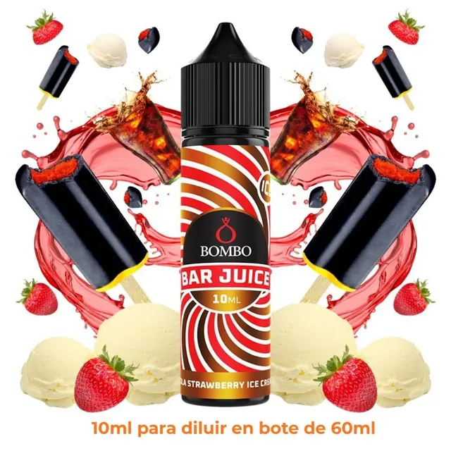 Aroma Bombo Bar Juice Cola Strawberry Ice Cream Longfill 10/60ml