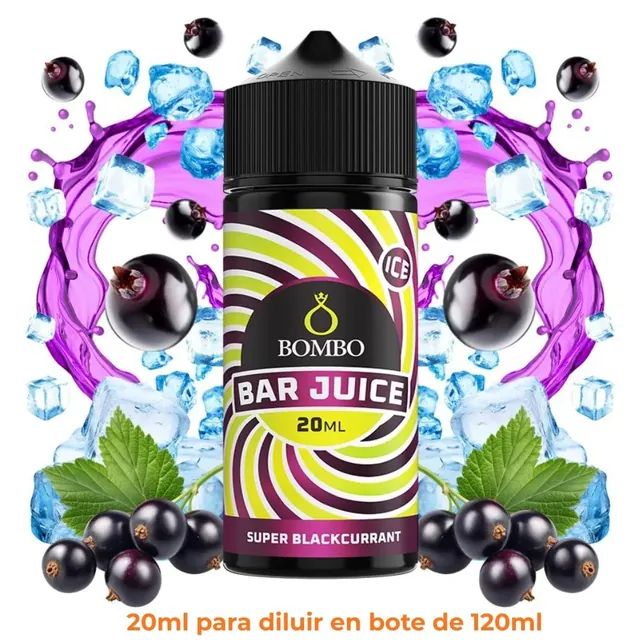 Aroma Bombo Bar Juice Super Blackcurrant Longfill 20/120ml