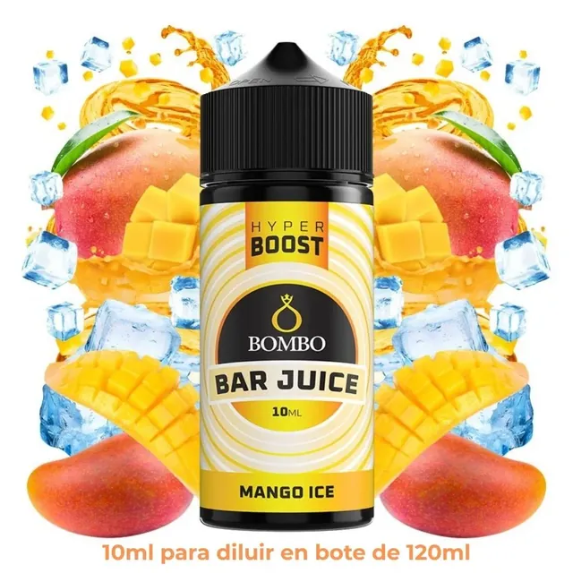 Aroma Bombo Bar Juice Hyper Boost Mango Ice Longfill 10/120ml