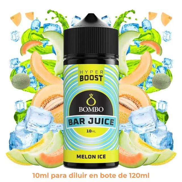 Aroma Bombo Bar Juice Hyper Boost Melon Ice Longfill 10/120ml