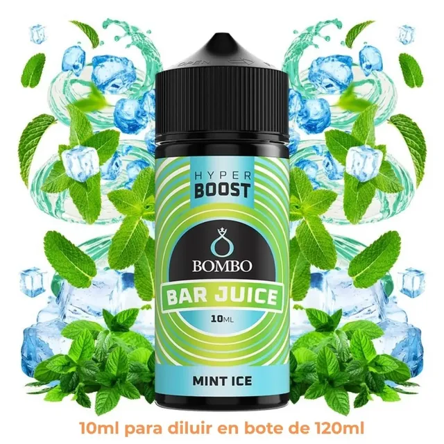 Aroma Bombo Bar Juice Hyper Boost Mint Ice Longfill 10/120ml