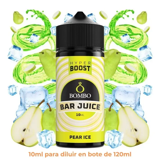 Aroma Bombo Bar Juice Hyper Boost Pear Ice Longfill 10/120ml