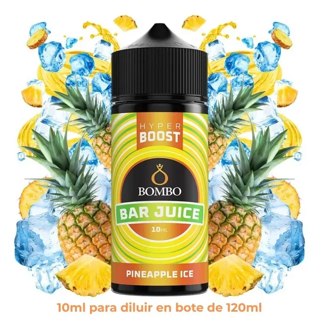 Aroma Bombo Bar Juice Hyper Boost Pineapple Ice Longfill 10/120ml