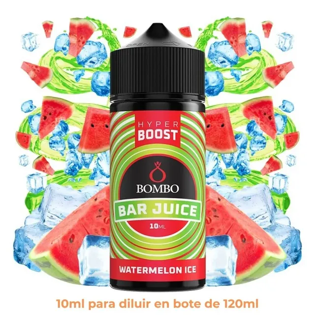 Aroma Bombo Bar Juice Hyper Boost Watermelon Ice Longfill 10/120ml