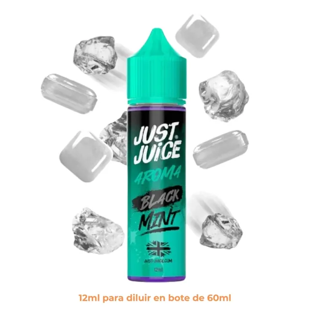 Aroma Just Juice Mint Range Black Longfill 12/60ml