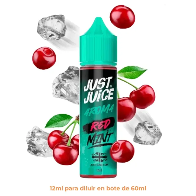 Aroma Just Juice Mint Range Red Longfill 12/60ml