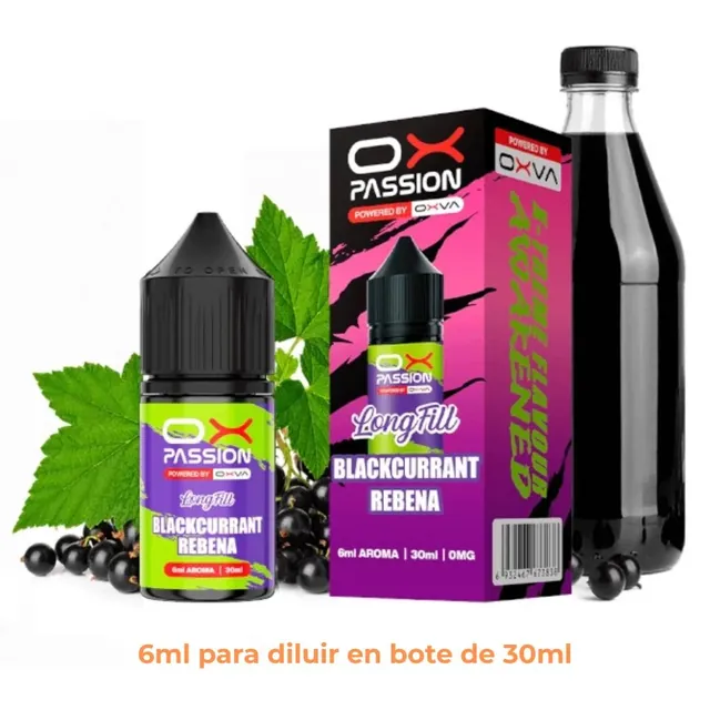Aroma Ox Passion Blackcurrant Rebena Longfill 6/30ml