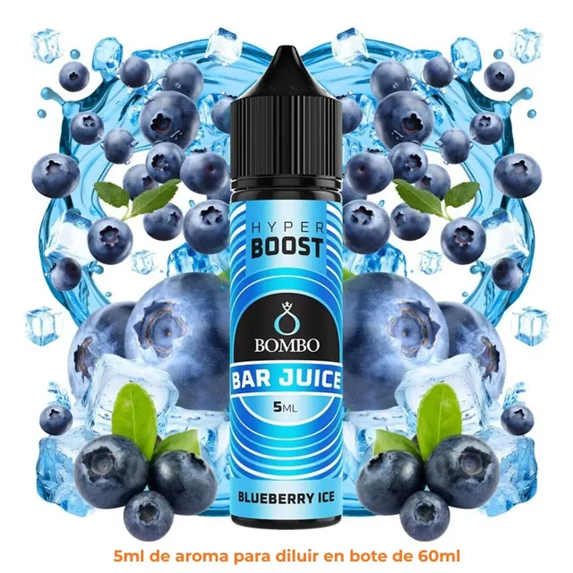 Bombo Bar Juice Hyper Boost - Blueberry Ice 5ml (Longfill 60ml)