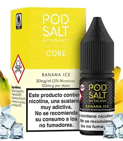 Sales de Nicotina Pod Salt Banana Ice 10ml