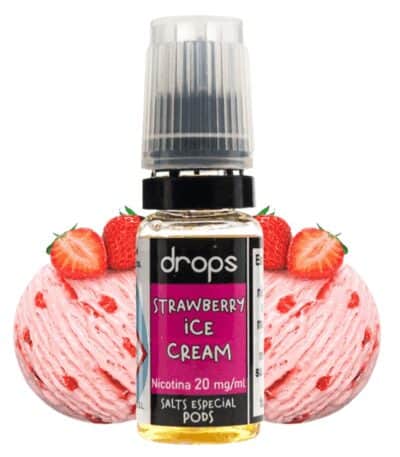 Drops Salt Strawberry Ice Cream 10ml