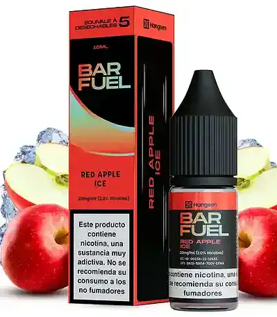 Sales de Nicotina Hangsen Bar Fuel Red Apple Ice 10ml 20mg