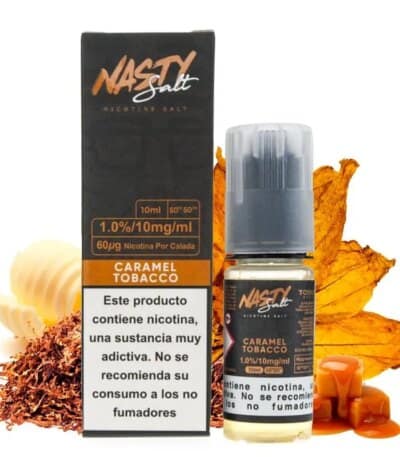 Sales de Nicotina Nasty Juice Salts Caramel Tobacco 10ml