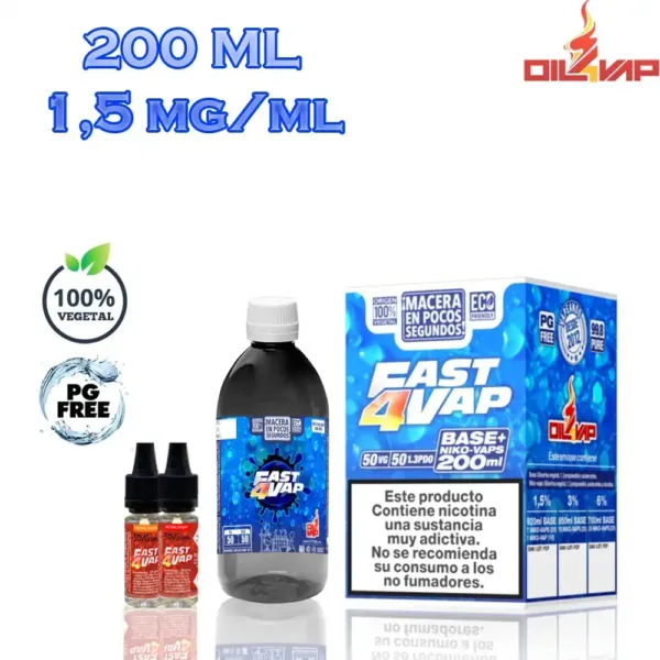 Oil4vap Pack Base Fast4Vap 200ml