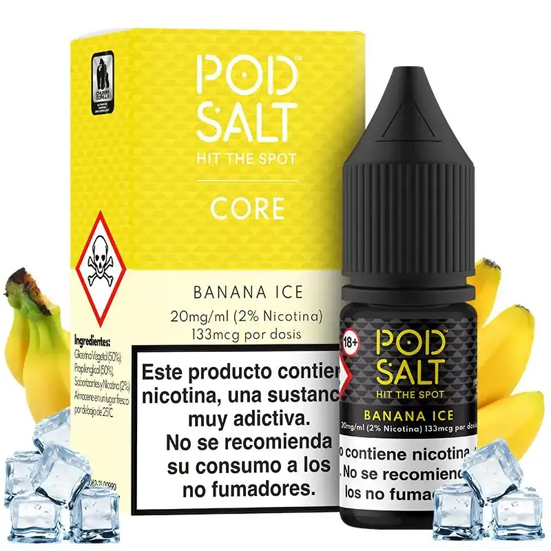 Sales de Nicotina Pod Salt Banana Ice 10ml