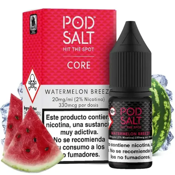 Sales de Nicotina Pod Salt Watermelon Breeze 10ml