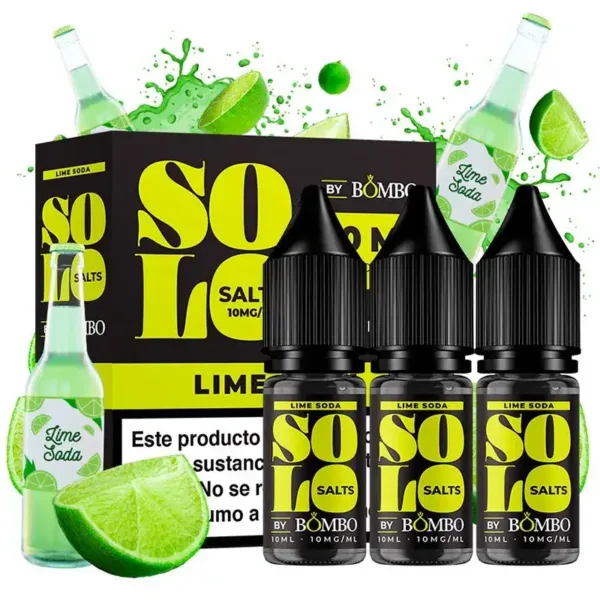 Bombo Solo Salts Lime Soda 3x10ml