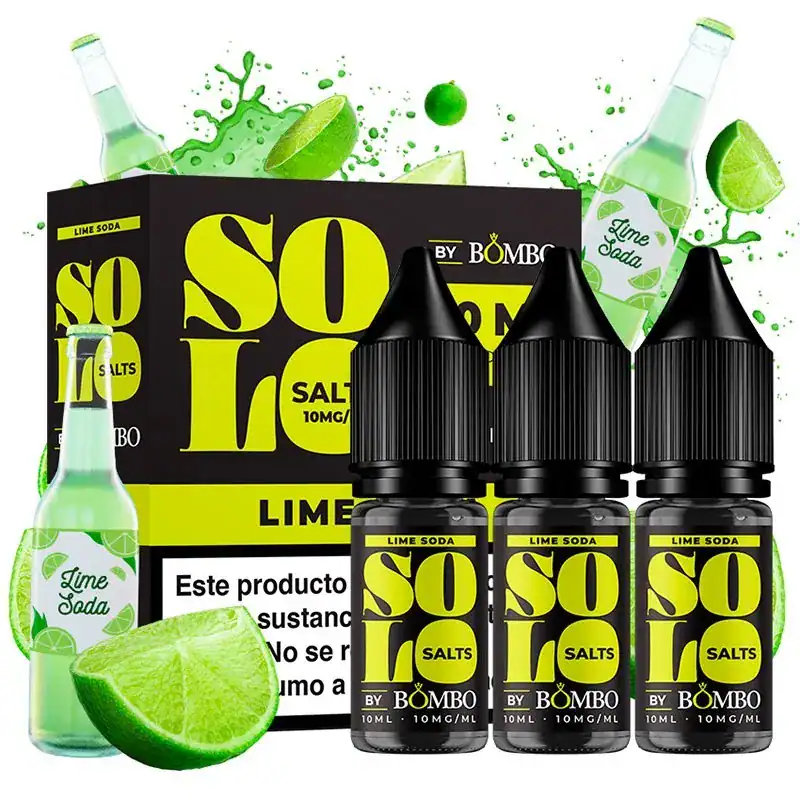 Bombo Solo Salts Lime Soda 3x10ml