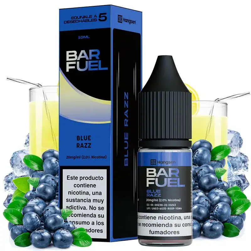Sales de Nicotina Hangsen Bar Fuel Blue Razz 10ml 20mg