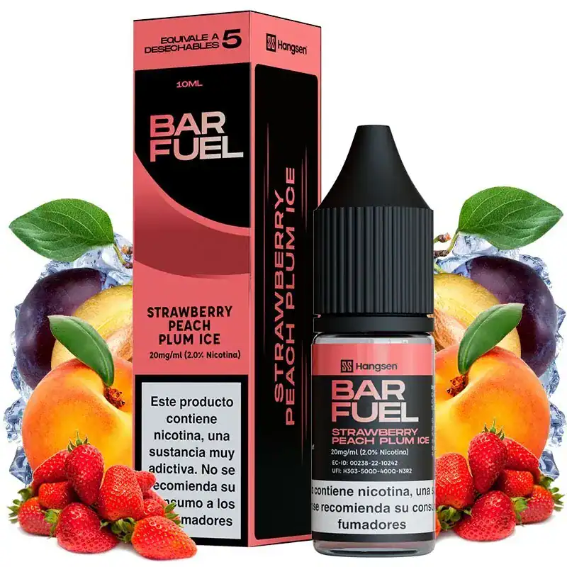 Hangsen Salts Bar Fuel Strawberry Peach Plum Ice 10ml 20mg