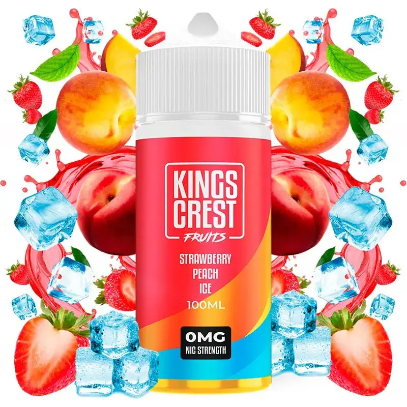 Kings Crest Strawberry Peach Ice 100ml Kings Crest Strawberry Peach Ice 100ml
