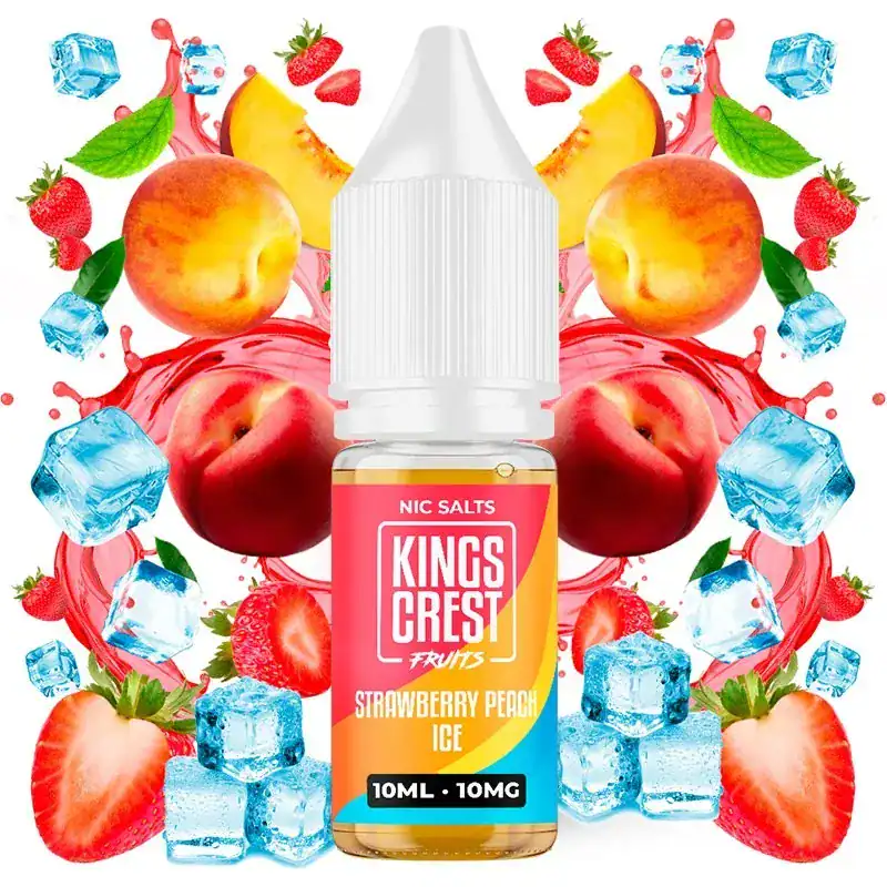 Kings Crest Salts Strawberry Peach Ice 10ml Kings Crest Salts Strawberry Peach Ice 10ml